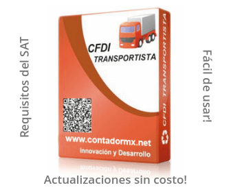 CFDI transportista de contadormx