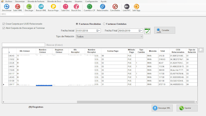 CFDI UUDI relacionado