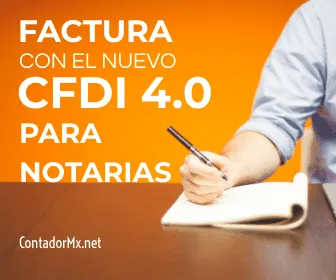 cfdi complemento notaria publica contadormx 4.0