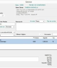 CFDI Honorarios recibo