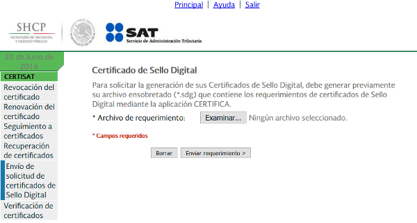 enviar csd sat