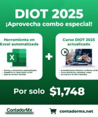 Combo Maestro DIOT 2025: Curso en línea + Hoja en Excel para Carga Batch