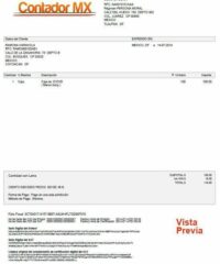 cfdi facturas vista previa