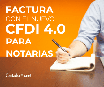 cfdi complemento notaria publica contadormx 4.0