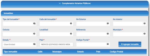 complemento notarios inmuebles