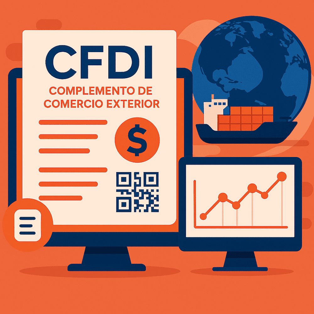 CFDI con complemento de comercio exterior SAT