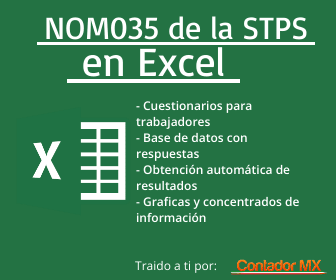 NOM035 en excel producto