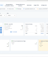 Dashboard CFDI Descarga Masiva ContadorMx