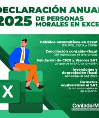 Declaración Anual de Personas Morales en Excel del ejercicio 2025