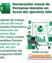 Declaración Anual 2025 Personas Morales en Excel