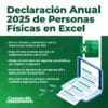 Declaración Anual 2025 de Personas Físicas en Excel - Ejercicio 2023