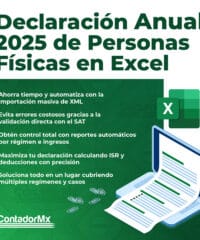Declaración Anual 2025 de Personas Físicas en Excel