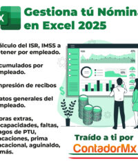 Gestiona tu nomina en Excel SAT ISR IMSS