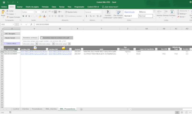 Genera reportes en Excel con los datos del CFDI 3.3 (nuevo XML Control ...