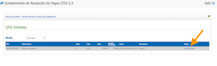 generar recibo electronico de pagos cfdi 3.3 del SAT