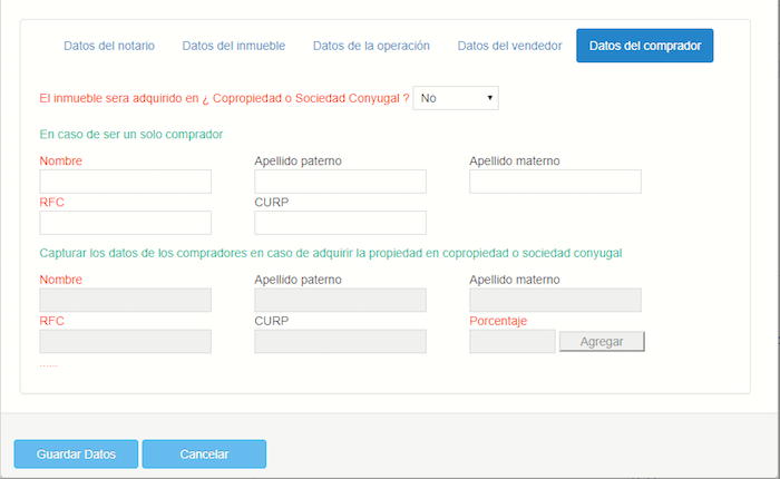 complemento notaria publica datos del comprador