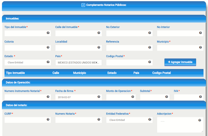 complemento notaria publica datos generales