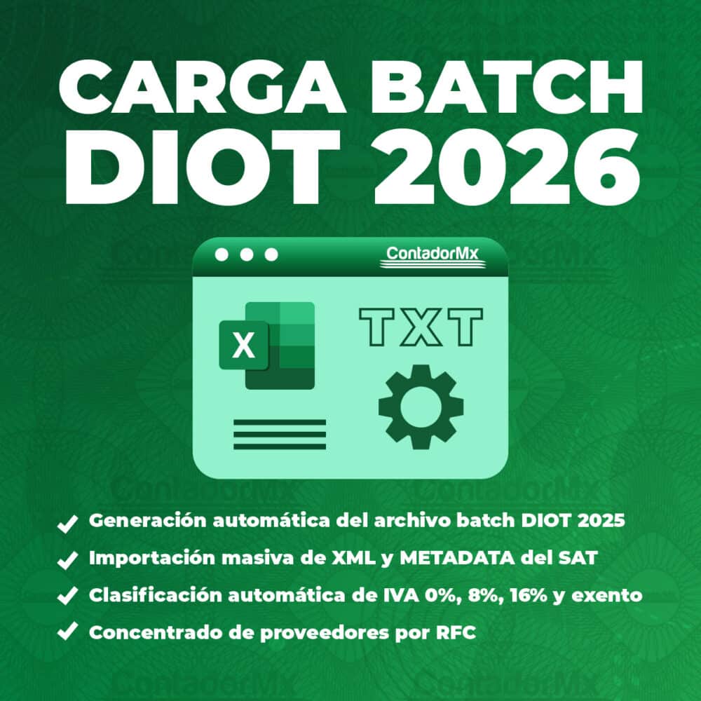 Carga Batch DIOT 2026