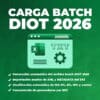 Carga Batch DIOT 2026 del SAT en Excel