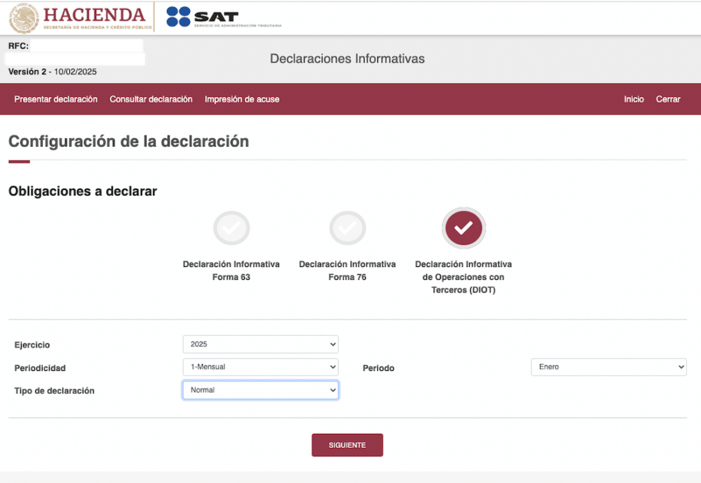 Carga Batch DIOT 2026 del SAT en Excel - ContadorMx