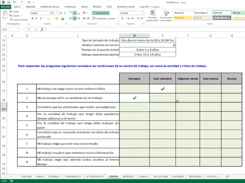 aplicacion NOM 035 STPS