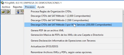 descarga webservice del SAT organizador XML