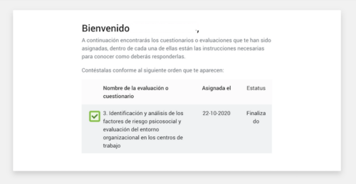 Aviso de cuestionario finalizado trabajador