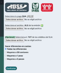 busqueda de diferencias pagos IMSS patronales