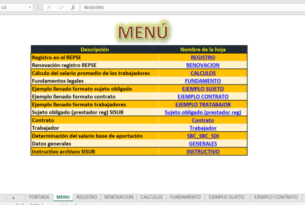 Repse Menu principal