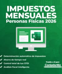 Cálculo de impuestos en Excel para Personas Físicas 2026 (incluye RESICO)