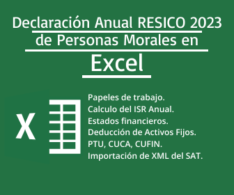 Declaración Anual RESICO De Personas Morales 2023 En Excel - ContadorMx