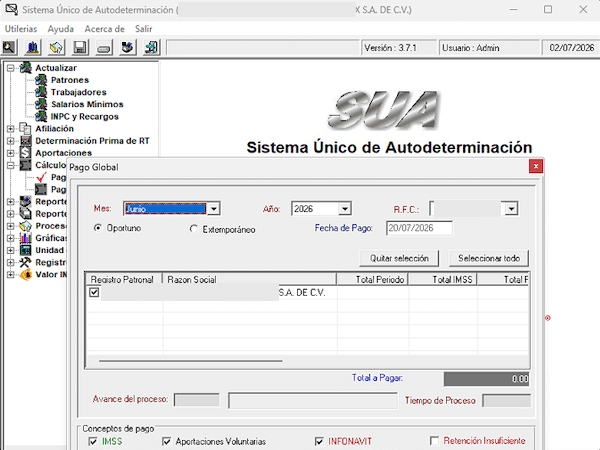 extras curso SUA IDSE SIPARE