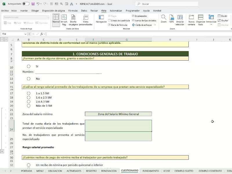 Papeles de trabajo taller integral REPSE ICSOE SISUB
