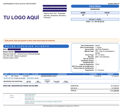 CFDI Sector Primario: facturación en línea para adquirentes de bienes - Image 4
